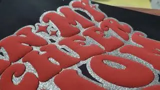 How to iron on glitter 3d puff vinyl transfer?