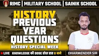 History Previous Year Questions- Sainik School | RIMC Online Coaching | Military School Coaching