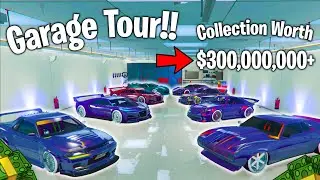 My GTA 5 Car Collection Garage Tour!!.. OVER $300,000,000 WORTH OF CARS!!