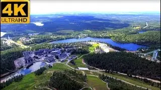 RUKA - Finland above  Rukatunturi  ilmasta 4K  ULTRA HD
