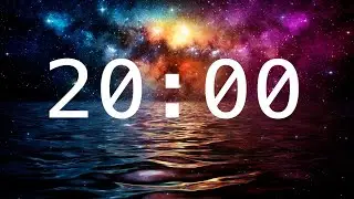 20 Minute Countdown Timer with Alarm | Calming Music | Fantasy Lakes and Seas