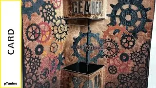Guy Card Collab Spinning Gear Motion Steampunk Best of Times