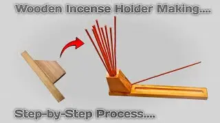 Handcrafted Wooden Incense Holder | Elegant Home Decor & Meditation Accessory