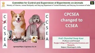 CPCSEA name changed to CCSEA #saiedupharmaa