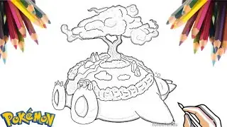 COMO DESENHAR O POKÉMON GIGANTAMAX SNORLAX | HOW TO DRAW POKÉMON GIGANTAMAX SNORLAX