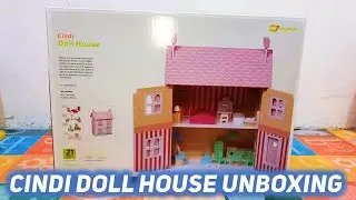 CINDI 21 Pieces | Doll House with Kitchen Set, Bed Room Set, Bath Room Set, Unboxing |  SMART IDEAS