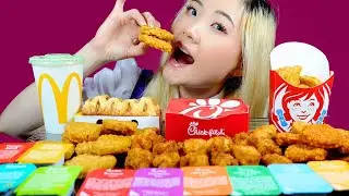 ASMR MUKBANG: Crunchiest Chicken Nuggets 🍗 McDonald’s, Wendy’s & Chick-fil-A