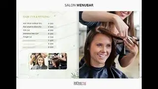 SALON MENUBAR TEMPLATE | Editable Canva Flyer | hetu's art | zexspix