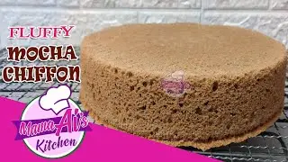 FLUFFY MOCHA CHIFFON CAKE / Easy Mocha Chiffon Cake