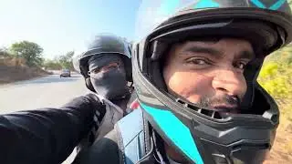Part-1 Her First Long Bike Ride ❤️ | Sunrise Ride on MT15 to Lepakshi Temple & Vatadahosahalli Lake