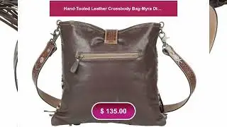 Hand-Tooled Leather Crossbody Bag-Myra Diva's Collection Fringed Bag