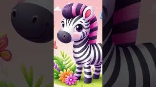 Tiny Striped Wonders: Adorable Baby Zebras Explore 🦓🌱 #LittleZebras #ZebraCuteness #BabyStripes