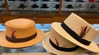 The Porkpie Panama ! - At the hat shop - Kevin HATS & GUITARS
