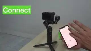 Connect Gimbal inkee falcon plus + smart phone + gopro