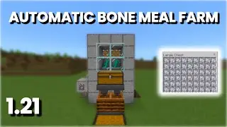 AUTOMATIC BONE MEAL FARM TUTORIAL For Minecraft Bedrock