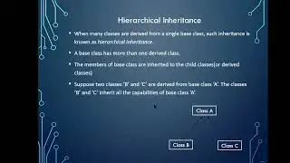 Multilevel inheritance in C++ | multilevel inheritance with example | Hierarchical inheritance c++