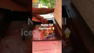 nutty roll icecream 🍦, #shortviral #ytshorts #shortes