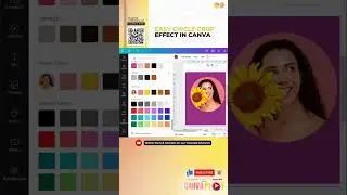 CANVAPLAY | CIRCLE CROP EFFECT IN CANVA #shorts #tiktok #fyp #canva