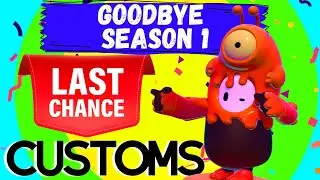 LAST Season 1 Customs!  Fall Guys Custom Matches with Viewers/Friends Season 2 Tomorrow!