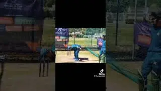 cower drive drill with professional coach Muhammad Yousuf