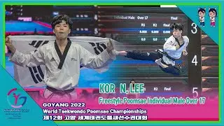 태극기 휘날리며｜Freestyle Poomsae Individual Male Over 17 결승 KOR N. LEE｜태권도｜겨루기｜Taekwondo｜품새｜세계태권도연맹