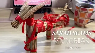Sarah Seams Podcast: VLOGMAS Days 18-21 - Advent Knitting and Turtle Dove Shawl!