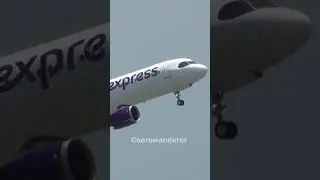 HK EXPRESS A321NEO takeoff at Bangkok Airport #shorts #aviation #plane #hongkong #a321 #takeoff