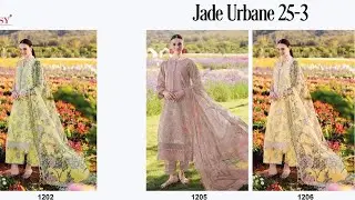 JADE URBAN LAWN 25-3 DEEPSY SUITS | COTTON PATCH WORK | PAKISTANI SUITS WHOLESALE| SURAT