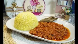 ارز باللحم المفروم 👍 و صلصة الحمراء وصفة سهلة 👌 و سريعة التحضير بنينة😋 متندموش إذا جربتوها 🤗