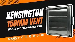 Kensington GVSS150 | Гравитационная вентиляционная система из нержавеющей стали шириной 150 мм с ...