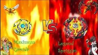 【B-87 Maximum Garuda VS B-86 Legend Spriggan】/ Ghasem Madal VS Red Eye/ Beyblade Burst God
