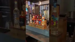 Whiskey Bottle Display Stand for Foundry Distillery