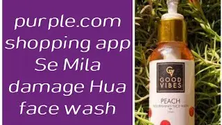 receive a damaged product on online shopping || purple. com online shopping || Damaged product