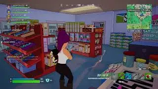 Fortnite Match #390: Leela lands on the Simpsons island!
