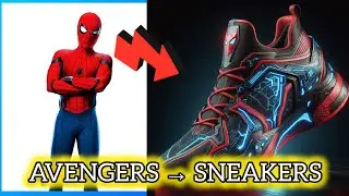 Avengers Characters TRANSFORM Into Ultimate Sneakers 😱 | Spider-Man, Iron Man, Hulk & More | AI Art