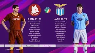PES 2020 -  Roma - Lazio 1989/90 Telecronaca Live
