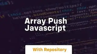 Array push javascript