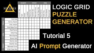 Logic Grid Puzzle Generator - Tutorial 5: AI Prompt Generator