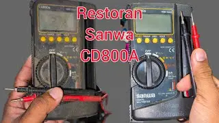 RESTORASI DAN PERBAIKAN AVO METER DIGITAL SANWA CD800A #multimeter #digital #japan