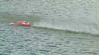 Hydroplanes at Bridlington Model Boat Society / Northern Amp Draggers 27/08/23