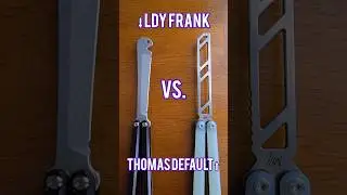 LDY Frank VS. Thomas Default Balisong ASMR Comparison😩👂 #shorts