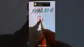 SHAILESH NAME 😱 LOGO 😱😀#art #short #drawing #video