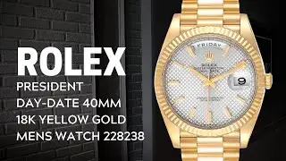 Rolex President Day Date 40mm 18K Yellow Gold Mens Watch 228238 Review | SwissWatchExpo