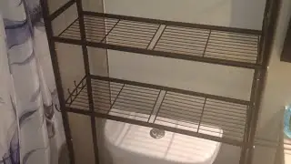 3-Tier Over The Toilet Storage Assembly | Easy Bathroom Organizer Setup Small Bathroom Must-Have!