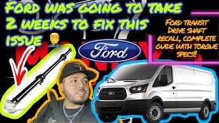 Ford не может решить эту проблему как можно скорее 🤦🏻&zwj;♂️ Ford Transit 2017 года. Отзыв, замена ка...