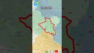 Ladakh_(Leh)_#indiamap_#travel #map_#trending_#shorts #g20