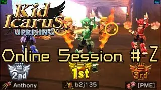Kid Icarus: Uprising Live Multiplayer Session #2 (OP Weapons are OP)