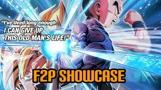 Cool LR! | 100% F2P EZA PHY LR Master Roshi [Lvl 10 Links] F2P Showcase | DBZ Dokkan Battle