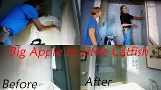 A Glass Tile Shower with Amazing Nitch! On the Big Apple to Little Catfish Episode, S5