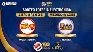 Sorteo JPS EN VIVO 28/08/2026 | 3 Monazos y Nuevos Tiempos (MEDIODÍA) | LotiMagic
